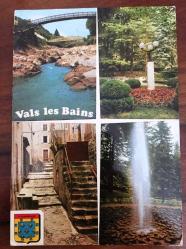 Efemera - ŞEHİR KARTPOSTALI,VALS-LES-BAİNS FRANSA'NIN AUVERGNE-RH&Ocirc;NE-ALPES BÖLGESİNE BAĞLI ARD&Egrave;CHE İLİNDE BULUNAN BİR KOMÜN, ARKASI YAZILI VE PULLU (1981 TARİHLİ MEKTUP), RENKLİ, 11 X 15 CM EBADINDA - 1940'LAR, 1950'LER, 1960'LAR, 1970'LER 1980'LER - kitantik - kitaLog