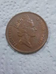 TWO PENCE 1991-1994 2 ADET Birleşik Krallık 2 yeni peni
