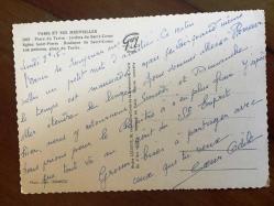 ŞEHİR KARTPOSTALI, FRANSA PARİS SACRÉ-CŒUR BAZİLİKASI, ARKASI YAZILI, RENKLİ, 11 X 15 CM EBADINDA - 1940'LAR, 1950'LER, 1960'LAR, 1970'LER 1980'LER