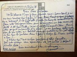 ŞEHİR KARTPOSTALI, FRANSA PARİS NOTRE DAME KATEDRALİ, ARKASI YAZILI (1986 TARİHLİ MEKTUP), RENKLİ, 11 X 15 CM EBADINDA - 1940'LAR, 1950'LER, 1960'LAR, 1970'LER 1980'LER