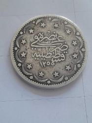 Abdülmecid 1255/13 Gümüş 20 kuruş NADİR ÇOK TEMİZ