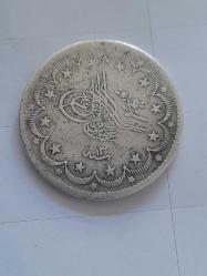 Abdülmecid 1255/13 Gümüş 20 kuruş NADİR ÇOK TEMİZ