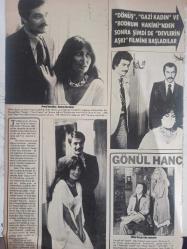 Pazar Aktüalite Sinema Tiyatro Mizah Mecmuası Dergisi Gazetesi - Feri Cansel - Ülkü Ülker - Filiz Akın - Cüneyt Arkın - Rübap Işıl - Sümer Tilmaç - Kadir İnanır - Türkan Şoray - Gönül Hancı - Tamer Yiğit - Tülin Kazan - Tarık Şimşek fotoğraf ve haberi - Dergi Tam Değildir Sadece 2 Sayfası Mevcuttur - Dergi Kapağı Yoktur