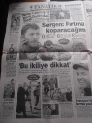 Fanatik Gazetesi - 7 Ocak 1998 - Adnan Polat Başkanlığı Düşünmüyor - Sergen Yalçın - 0 900 Ali Şen Gitsin Mi Kalsın Mı - Trabzonspor Bulgar Dartnev'i Deneyecek - Amokachi Geldi İdmana Çıkıyor - Aziz Yıldırım'ın Antrenör Adayı Antiç - Fransa 98 Kupası - Pavarotti - Barcelonaya Son 10 Dakika Sürprizi - Yeşim Salkım - Sümer Ezgü - Muazzez Ersoy