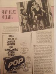 Pazar Aktüalite Sinema Tiyatro Mizah Mecmuası Dergisi Gazetesi - Sevinç Pekin - Ferudun Kete - Neriman Köksal - Sevinç Pekin - Nevzat Pesen - Tokalon Krem Reklamı - Ann Margaret - Esen Püsküllü - Nilüfer Aydan - Halit Refiğ - Semra Sar - Figen Say - Suat Yalaz - Kartal Tibet - POP Deterjan Reklamı fotoğraf ve haberi - Dergi Tam Değildir Sadece 4 Sayfası Mevcuttur - Dergi Kapağı Yoktur