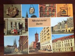 ŞEHİR KARTPOSTALI, ALMANYA BERLİN TARİHİ YAPILARIN VE BAZI KAMU BİNALARININ YER ALDIĞI KARELER, ARKASI YAZILMAMIŞ, RENKLİ, 11 X 15 CM EBADINDA - 1940'LAR, 1950'LER, 1960'LAR, 1970'LER 1980'LER