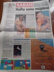 Sabah Gazetesi - 26 Temmuz 2000 - Concorde Uçağı Düştü 113 Ölü - Mario Jardel - Tugay Kerimoğlu Sahne Alıyor - Beşiktaş'ın Gol Pençesi Pascal Nouma - Akkuyu Nükleer Santrali İptal - Sesten Hızlı Uçan Concorde'ler 25 Yıldır İlk Kez Düştü - Concorde Seferleri İptal Edildi - Almanya Yasta Başbakan Tatilini Kesip Geri Döndü