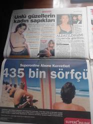 Sabah Gazetesi - 1 Ağustos 2000 - Elvir Baliç Kefen Giyerim Galatasaray Forması Giymem - Ünlü Güzellerin Kadın Sapıkları - Alaattin Çakıcı Mehmet Ali Ağca'ya Kızdı Harçlığını Kesti - Vurguncuya Maaş Yayını Ses Getirdi Bülent Ecevit El Koydu - Ahmet Necdet Sezer - Aysu Baceoğlu - Ayşe Hatun Önal - Hande Ataizi - Aysun Kayacı - Şovmen Boran Kaya Trafik Kazasında Öldü