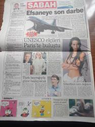 Sabah Gazetesi - 1 Ağustos 2000 - Elvir Baliç Kefen Giyerim Galatasaray Forması Giymem - Ünlü Güzellerin Kadın Sapıkları - Alaattin Çakıcı Mehmet Ali Ağca'ya Kızdı Harçlığını Kesti - Vurguncuya Maaş Yayını Ses Getirdi Bülent Ecevit El Koydu - Ahmet Necdet Sezer - Aysu Baceoğlu - Ayşe Hatun Önal - Hande Ataizi - Aysun Kayacı - Şovmen Boran Kaya Trafik Kazasında Öldü