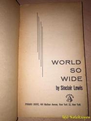 World So Wide - Sinclair Lewis - Pyramid Books - İngilizce Kitap (Dünya Çok Geniş)