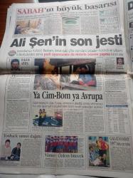 Sabah Gazetesi - 1 Ocak 1998 - On Bir Ayın Sultanı Ramazan - Kadir Gecesi - Mahfi Eğilmez - Süleyman Demirel - Sibel Can - Hülya Avşar - Che Guevara - Yeni Yıl Kutlaması - Fenerbahçe Kulübü Başkanı Ali Şen'in Son Jesti - Halterci Derya Açıkgöz Dünyayı Kaldırdı - Yeni Yılda Yeni Devlet - Mehmet Ağar Ve Sedat Bucak'a Son Kapı Kapandı - İran Cumhurbaşkanı Hatemi