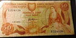 LOT.17 » CYPRUS-KIBRIS 1984 50 SENT UCU KIVRIK ÇIKMIŞ DEĞİLDİR