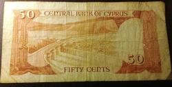 CYPRUS-KIBRIS 1984 50 SENT UCU KIVRIK ÇIKMIŞ DEĞİLDİR