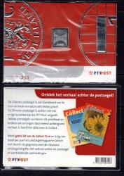 Hollanda gumus pul 2001 MNH sunum paketinde
