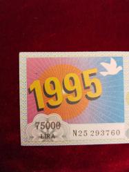 MİLLİ PİYANGO 31 ARALIK 1994 YILBAŞI ÇEYREK  PİYANGO BİLETİ 2017