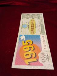 MİLLİ PİYANGO 31 ARALIK 1994 YILBAŞI ÇEYREK  PİYANGO BİLETİ 2017