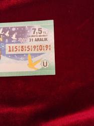 MİLLİ PİYANGO 31 ARALIK 2009 YILBAŞI ÇEYREK BİLET NİMET ABLA DAMGALI PİYANGO BİLETİ 2020