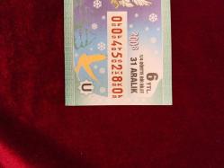 MİLLİ PİYANGO 31 ARALIK 2008 YILBAŞI ÇEYREK  PİYANGO BİLETİ 2023