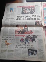 Sabah Gazetesi - 8 Ocak 2008 - En İyi Transfer Gökhan Zan - Fazıl Hüsnü Dağlarca Tek Evini Gençlere Bıraktı - Dinazor Türünü Sinekler Yok Etti -  AKP'li Vekil Osman Yağmurdereli'yi Suçlayan Dekan - ABD İle Yeni Dönem - Cumhurbaşkanı Abdullah Gül Bush İle Görüşecek - Biz Derin Devletiz Çetesi - Erol Evcil'e Müebbet - Recep Tayyip Erdoğan - 301 İçin Yeni Kriter - Deniz Seki - Hugo Chavez Ve Naomi Campbell Görüşmesi