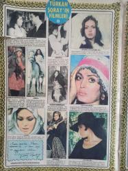 Pazar Aktüalite Sinema Tiyatro Mizah Mecmuası Dergisi Gazetesi - Ünlüler Albümü - Türkan Şoray Posteri - Türkan Şoray'ın Filmleri - Güzeller Resmi Geçidi - Sürtük - Kadın Değil Başbelası - Sultan Gelin - Günah Bende Mi - Cemo  - Güllü Geliyor Güllü - Çılgınlar - Dönüş fotoğraf ve haberi -