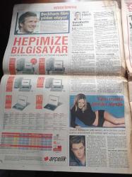 Sabah Gazetesi - 15 Eylül 2003 - Pierre Van Hoijdonk Fenerbahçe'yi Ateşledi - Şişli Belediye Başkanı Mustafa Sarıgül Belediyelerin Seçim Öncesi Kazı Yapmasını Eleştirdi - Koç'ların Gözyaşı Sevgi Gönül İçin - Depremzede Anneye Kızını Okula Kaydettirebilmesi İçin Okul Temizlettirildi - David Beckham Film Yıldızı Oluyor - Leonardo Di Caprio
