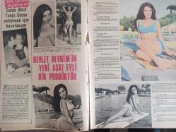 Pazar Aktüalite Sinema Tiyatro Mizah Mecmuası Dergisi Gazetesi - Esen Püsküllü - Yücel Uçanoğlu - Cahit Engin - Senih Orkan - Turgut Demirağ - Gönül Yazar - Tanju Gürsu - Selda Alkor - Sevda Ferdağ - Ayten Alpman - Rüçhan Çamay - Sadri Alışık - Ülkü Erakalın - Senih Orkan - Kuzey Vargın - Devlet Devrim - Sonu Olmayan Aşk haberi - Nevin Nuray - Sevil Hasman - Semiramis Pekkan - Nilüfer Aydan - Necla Ateş - Gönül Seval - Yılmaz Köksal - Dişi James Bond fotoğraf ve haberi - Dergi Tam Değildir Sadece 10 Sayfası Mevcuttur - Dergi Kapağı Yoktur