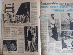 Pazar Aktüalite Sinema Tiyatro Mizah Mecmuası Dergisi Gazetesi - Esen Püsküllü - Yücel Uçanoğlu - Cahit Engin - Senih Orkan - Turgut Demirağ - Gönül Yazar - Tanju Gürsu - Selda Alkor - Sevda Ferdağ - Ayten Alpman - Rüçhan Çamay - Sadri Alışık - Ülkü Erakalın - Senih Orkan - Kuzey Vargın - Devlet Devrim - Sonu Olmayan Aşk haberi - Nevin Nuray - Sevil Hasman - Semiramis Pekkan - Nilüfer Aydan - Necla Ateş - Gönül Seval - Yılmaz Köksal - Dişi James Bond fotoğraf ve haberi - Dergi Tam Değildir Sadece 10 Sayfası Mevcuttur - Dergi Kapağı Yoktur