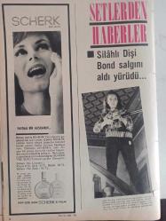 Pazar Aktüalite Sinema Tiyatro Mizah Mecmuası Dergisi Gazetesi - Esen Püsküllü - Yücel Uçanoğlu - Cahit Engin - Senih Orkan - Turgut Demirağ - Gönül Yazar - Tanju Gürsu - Selda Alkor - Sevda Ferdağ - Ayten Alpman - Rüçhan Çamay - Sadri Alışık - Ülkü Erakalın - Senih Orkan - Kuzey Vargın - Devlet Devrim - Sonu Olmayan Aşk haberi - Nevin Nuray - Sevil Hasman - Semiramis Pekkan - Nilüfer Aydan - Necla Ateş - Gönül Seval - Yılmaz Köksal - Dişi James Bond fotoğraf ve haberi - Dergi Tam Değildir Sadece 10 Sayfası Mevcuttur - Dergi Kapağı Yoktur