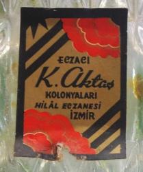 ANTİKA - K.AKTAŞ GİZLİ ÇİÇEK - KOLONYA ŞİŞESİ