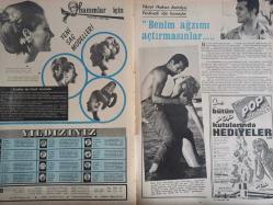 Pazar Aktüalite Sinema Tiyatro Mizah Mecmuası Dergisi Gazetesi - Yıl:1966-Sevim Emre - Nilüfer Aydan - Halit Refiğ - Hasan Kazankaya - Gülsün Kamu - Erkut Taçkın - Selda Alkor - Ajda Pekkan - Atilla Ergün - Sami Tunç - Hanımlar İçin - Zeynep Berk - Fikret Hakan - POP Sabun Reklamı - Beba Loncar - Pietro Germin - Şöhrete Kavuştu fotoğraf ve haberi - Dergi Tam Değildir Sadece 6 Sayfası Mevcuttur - Dergi Kapağı Yoktur