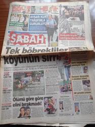Sabah Gazetesi - 1 Ekim 2009 - İlk Uzay Palyaçosu Yola Çıktı - Şampiyonlar Ligi'nde CSKA Moskova Beşiktaş'ı Yendi -  Rüştü Reçber Holosko'dan Fazla Koştu - Hülya Avşar Kürt Tarafımla Gururluyum - Tarkan PETA İçin Soyundum - Emekli Albay Aytekin İçmez'e Terör İnfazı - Avrupa Konseyi Parlamenterler Meclisi Başkanı AK Parti Vekili Mevlüt Çavuşoğlu - Devrimci Karargah Davası - Asrın Soygununu Planlayan Türk Metin Akdağ