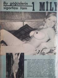 Pazar Aktüalite Sinema Tiyatro Mizah Mecmuası Dergisi Gazetesi - 16 Nisan 1966 - Sayı:499 - Bilge Tandoğaç - Pretty Quick Taş Pudrası Reklamı - Meral Küçükerol - POP Çamaşır Tozu Reklamı - Erol Taş - Yeşilçam'ın Ödül Şampiyon - Tülay German - Mine Soley - Burhan Apaydın - Hanımlar İçin haberi - Zeynep Berk - Brigitte Overbye - Bu Göğüslerin Sigortası Tam 1 Milyar fotoğraf ve haberi - Dergi Tam Değildir Sadece 10 Sayfası Mevcuttur