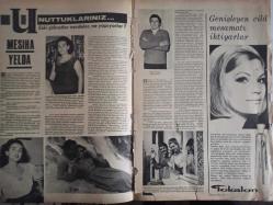 Pazar Aktüalite Sinema Tiyatro Mizah Mecmuası Dergisi Gazetesi -Yıl:1966- Özdemir Birsel - Tülay Erdeniz - 1966'nın Yıldızları haberi - Mesiha Yelda - Unuttuklarınız haberi - Yusuf Sezgin - Selma Güneri -Tokalon KRem Reklamı - Hanımlar İçin haberi - Zeynep Berk - Sevda Ferdağ - Tamer Yiğit - Vog Eva Külot Reklamı fotoğraf ve haberi - Dergi Tam Değildir Sadece 8 Sayfası Mevcuttur - Dergi Kapağı Yoktur