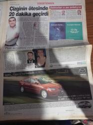 Sabah Gazetesi - 15 Mayıs 2006 - Aslan Yürekli Şampiyon Galatasaray - Galatasaray Puan Rekorunu Kırdı - Fenerbahçe'de Hüzün Hem Ligi Hem Kupayı Son Maçta Kaybetti - Galatasaray'ın 16. Kupası Nasıl Geldi - Mayo Kralı Zeki Başesgioğlu'nun Oğlu Bulunamıyor - Tuğba Altıntop - Ali Kırca - Kürşat Tüzmen - Nazım Hikmet'e 35 Kişi Engeli Çıktı