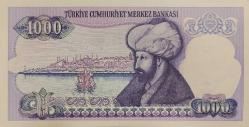 (1000) BİN LİRA 7.EMİSYON 2.TERTİP  I89 668810 ÇİL+++(Sarı Kağıt)