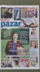 Hürriyet Pazar Gazete 8 Şubat 2015 Alar Koçibey,Elif Şafak,Jennifer Lawrence,Emine Kamışlı,Ayşe Arman,Ahmet Davutoğlu,Charles Darwin,Cristiano Ronaldo,Recep Tayyip Erdoğan,Emma Holten,Mehmet Öz,Luis Suarez - Gareth Bale Adidas Reklamı,Jennifer Lopez,Jennifer Aniston,Charlie Sheen,Kate Upton,CardFinans Reklamı