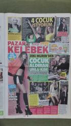 Hürriyet Pazar Kelebek Gazete 8 Şubat 2015 Sadri Alışık,Sacit Aslan,Yasemin Kutsi,Ajda Pekkan,Zeki Müren,Ayşe Tolga,Yasemin Ergene,Aslı Şen,Mehmet Ali Erbil,Burcu Kara,Ayşe Kucuroğlu,Merve Boluğur,Demet Akalın,Gözde Kansu,Bülent Emrah Parlak,Wilma Elles,Ayşe Arman,Gülşen,Berrak Tüzünataç,Cem Yılmaz,Zafer Algöz,Ozan Güven,Mabel Matiz,Estee Lauder - Korkmaz Reklamı