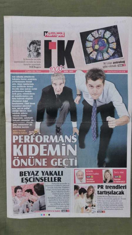 Hürriyet İ K Gazete 22 Şubat 2015 Performans Kıdemin Önüne Geçti  
