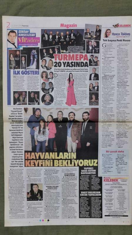 Hürriyet Kelebek Gazete 23 Şubat 2015 Miami de Mangal Gözde  