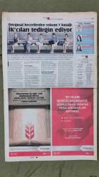 Hürriyet İ K Gazete 8 Mart 2015 Ofiste Taciz,En Çok Kadın Yönetici Perakendede,Şubat'ta 81 İşçi Öldü,Kadın Liderlerin Yönettiği Şirketler Daha Başarılı,Ziraat Bankası - Uğur Koleji - Garanti - Biltest Reklamı