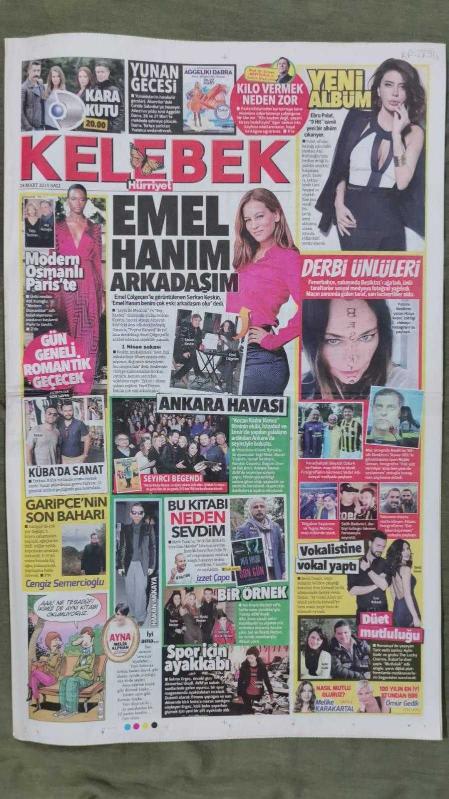 Hürriyet Kelebek Gazete 24 Mart 2015 Emel Çölgeçen Tilda Tezman  