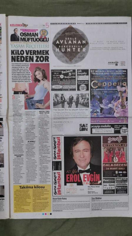 Hürriyet Kelebek Gazete 24 Mart 2015 Emel Çölgeçen Tilda Tezman  