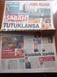 Sabah Gazetesi - 15 Temmuz 2006 - Materazzi'ye Kafa Atan Zidane İkiz Kuleleri Siz Vurdunuz Dedi - Dünya Şampiyonu Olan İtalya'da Yargı Şikeye Karışanları Affetmedi - Ortadoğu'da Kan  Ve Gözyaşı - Gazze Şifa Hastanesi - Yasin El Kadı'nın Girişi Yasak- Cem Yılmaz - Cansu Dere