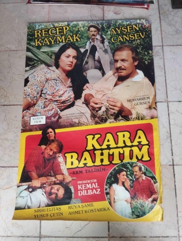 KARA BAHTIM KEM TAL H M filminin afi i 1984 Oyuncular RECEP