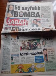 Sabah Gazetesi - 28 Ocak 1999 - Fenerbahçe Sergen Yalçın Transferini Bitiriyor - Oktay Derelioğlu - John Benjamin Toschack - Kosova'da Katliama Kaza Süsü - Güner Ümit Turnike Yarışması Şov Değil Aslında Protestosu - Refah Partisi'ni Kapattıran Vural Savaş'tan 56 Sayfalık Yeni Dosya - Hakan Ural Eski Sibel Can'ı İstiyorum