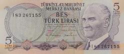 (5) 5 TÜRK LİRASI 6.EMİSYON 2.TERTİP (I83 267155) ÇİLL+++