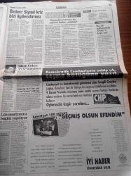 Sabah Gazetesi - 5 Kasım 1995 - Ölüm Uykuda Yakaladı İzmir'de Sel 55 Olur - İsrail Başbakanı Rabin Fanatik Bir İsrailli Tarafından Öldürüldü - Fenerbahçe'de Kemalettin Füzeledi Aykut Kocaman Siftah Yaptı - Galatasaray'ın ABD'li File Bekçisi Friedel Çıldırtıyor- Sanat Güneşi Öldü Mü - Zeki Müren - Bülent Ersoy - Mesut Yılmaz - Cem Uzan - Uzanlar'a 30 Günlük Süre - Yaser Arafat