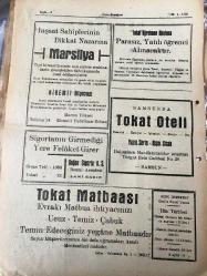 TOKAT GENÇ DEMOKRAT  SİYASİ GAZETE- YEREL  TAŞRA BASINI-  1 Mayıs 1956- YIL :2 SAYI :195- Sızan Var - Yurdumuzda Radyo Sayısı-34 milyon liralık döviz kaçakçılığı  yapan şebekenin  hepsi  yakalandı - Türkiye ye  Yardım Devam Etmelidir - Deka  lastiklerinden  sonra şimdi de  firestone lastikleri mi  ?  Traktör Yedek Parçası  ve Ziraat   Aletleri  Geliyor -Tokat  Öğretmen Okuluna Parasız , Yatılı  Öğrenci Alınacaktır -