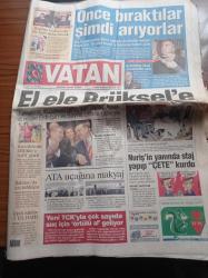 Vatan Gazetesi - 10 Ekim 2004 - Köpeğini öldürdü,25 yıl hapis yedi-Sedat Peker'i Önce Bıraktılar Şimdi Arıyorlar - Yalçın Acar Nuri Ergin'in Yanında Staj Yapıp Çete Kurdu- Robotlar 20 Yıl Sonra Dünyayı Ele Geçirebilirler - ATA Uçağına Makyaj - Yeni TCK'yla Çok Sayıda Suç İçin Örtülü Af Geliyor - Türkiye Müzakere Tarihi Alacağı 17 Aralık Zirvesine Deniz Baykal İle Recep Tayyip Erdoğan Birlikte Gidecek - Kazakistan Milli Takıma Hafif Geldi
