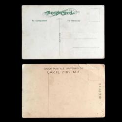 El boyama 1910-20 arası, 2 adet Japonya Kartpostal / Haliyle